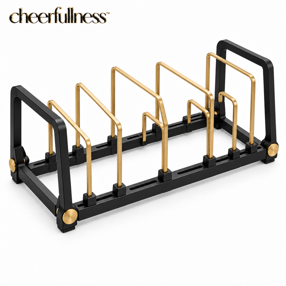 cheerfullness™ Folding Dish and Cookware Drying Stand with Adjustable Support Slots